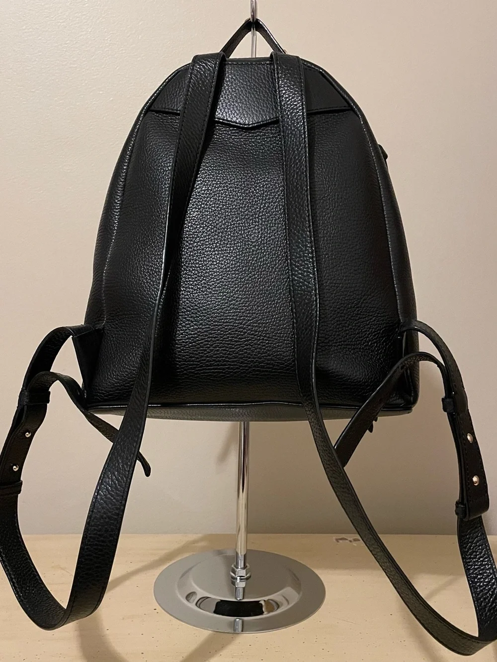 Jimmy Choo Authentic Black Pebbled Leather Backpack